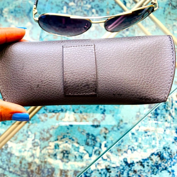 ✨Vince Camuto✨Silver & Gray Aviator Sunglasses (VC596; 165 mm) W/Gray Logo Case - Picture 12 of 15